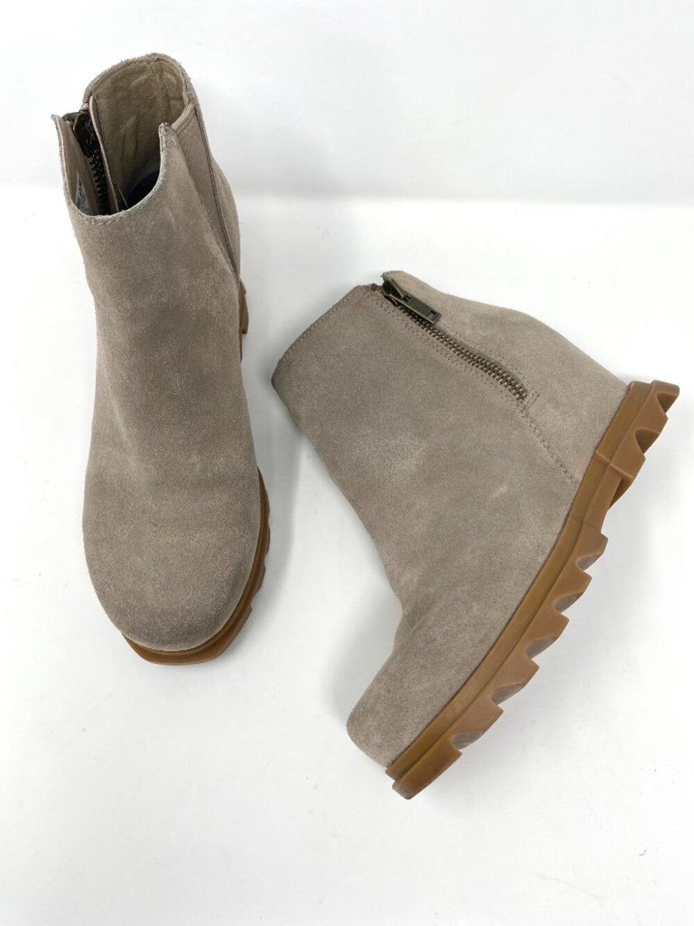 Sorel Joan of Arctic Wedge Zip Bootie Suede Ankle Boot 6 - Picture 11 of 12